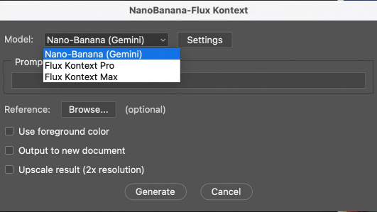 Nano Banana Photoshop Script First AI Edit - AI-powered image editing demonstration